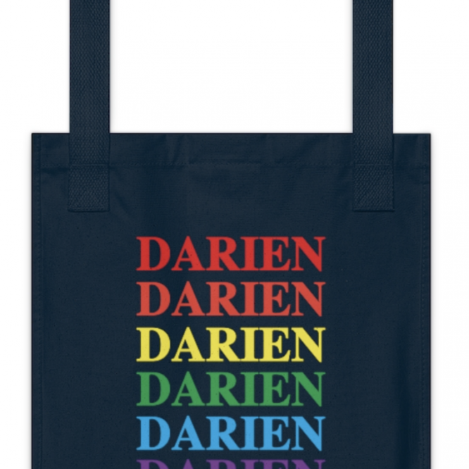 Darien pride organic tote bag